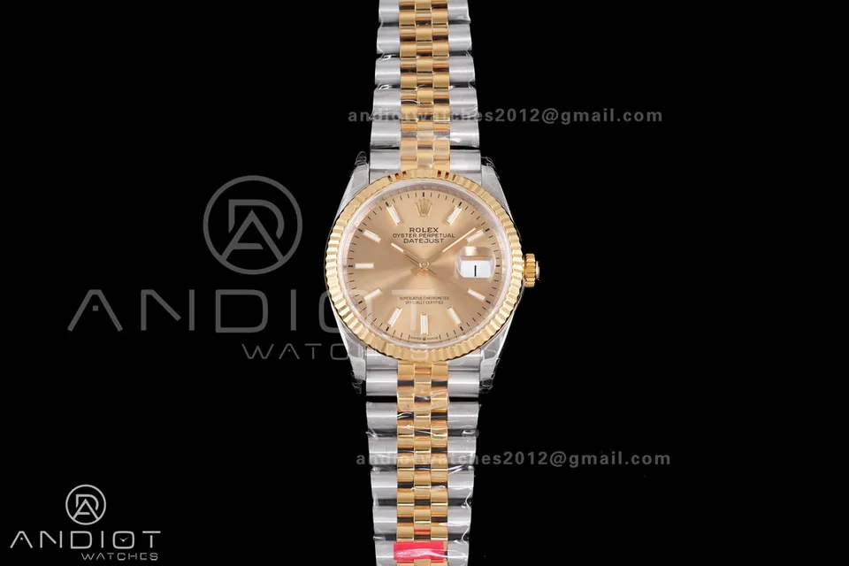 Rolex Datejust 36 · Champagne Two-Tone