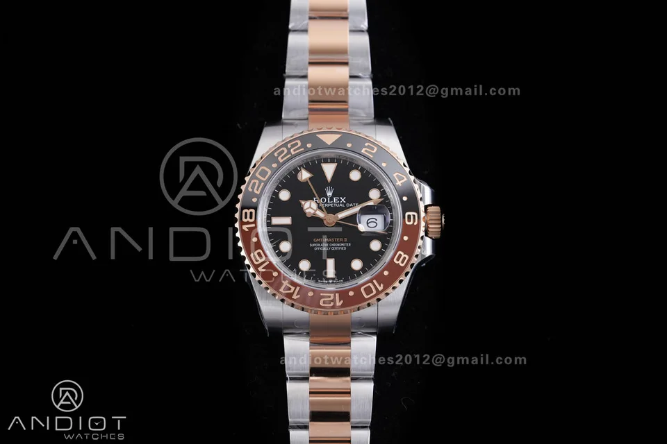 Rolex GMT-Master II · Brown / Black Two-Tone