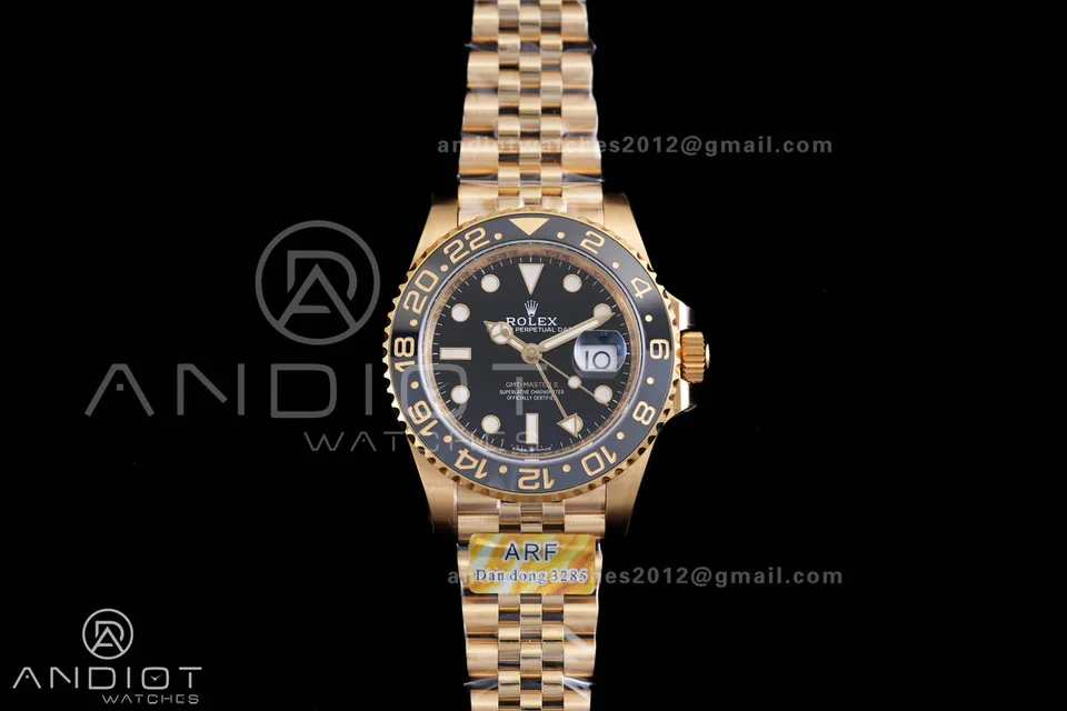Rolex GMT-Master II · Gold Tone / Grey-Black