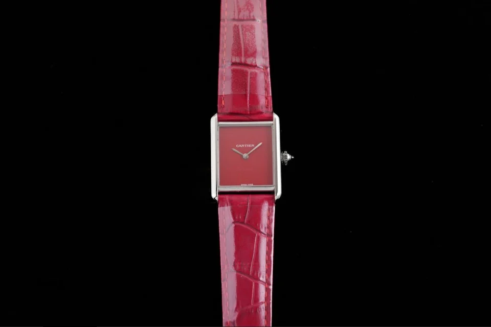 Cartier Tank Must Large · Burgundy