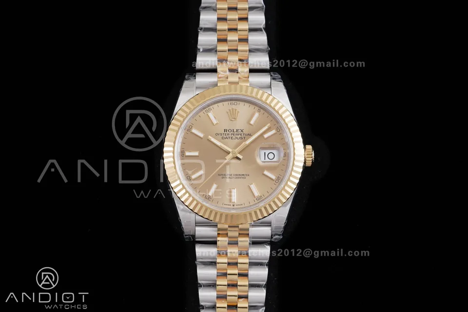 Rolex Datejust 41 · Champagne Two-Tone
