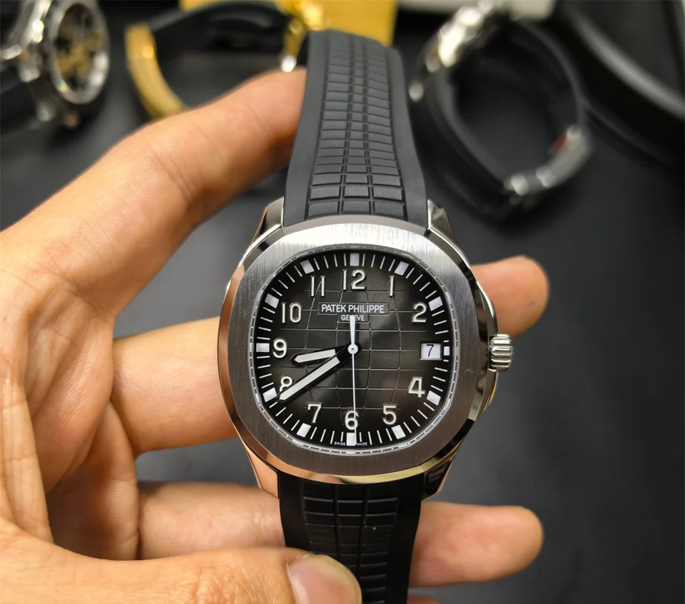 Patek Philippe Aquanaut Gray with dark gradient