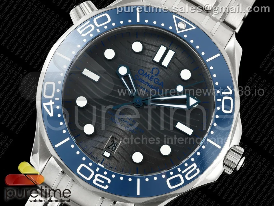 Omega Seamaster Diver 300M Gray with blue bezel